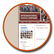 International Voice of the Orphan Blog blog web design