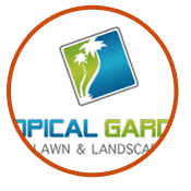 Tropical Gardens Lawn & Landscape logo design
