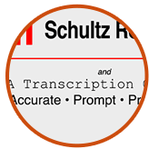 Schultz Reporting corporate web design